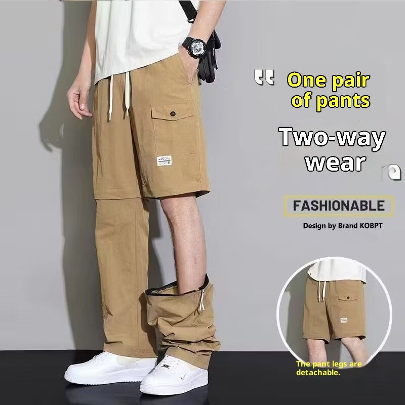 American Style Detachable Overalls For Men, 2-in-1