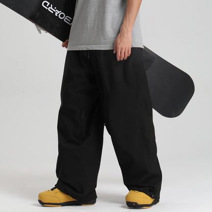 New Loose Single-board Windproof Waterproof Breathable Wide-leg Work Pants