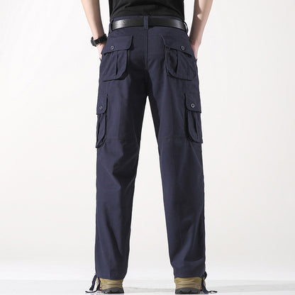 Men's Spring Three-dimensional Pocket Straight-leg Trousers Outdoor
