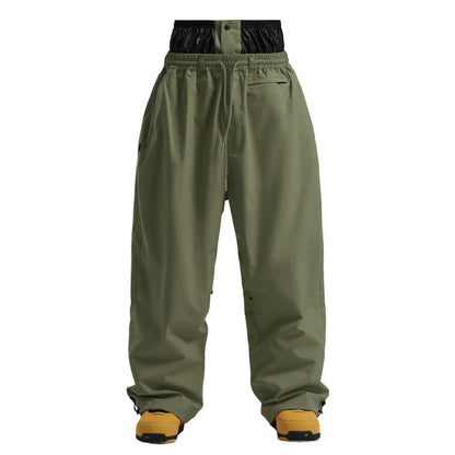 New Loose Single-board Windproof Waterproof Breathable Wide-leg Work Pants