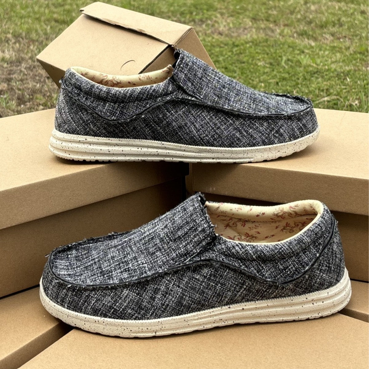 Summer Breathable Canvas Shoes For Men