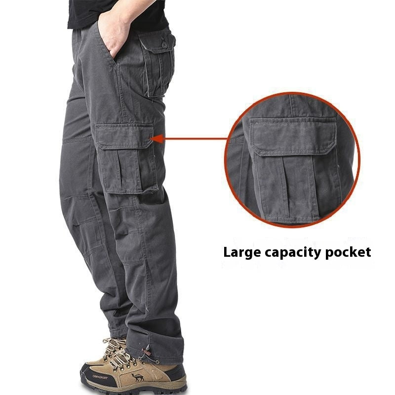 Men's Multi-pocket Plus Size 100 Cotton Cargo Pants