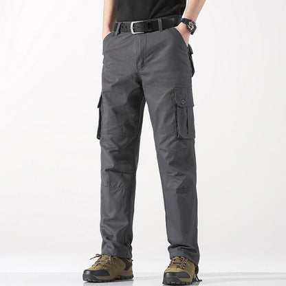 Men's Spring Three-dimensional Pocket Straight-leg Trousers Outdoor