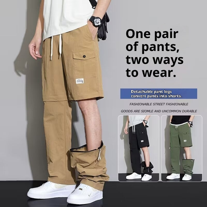 American Style Detachable Overalls For Men, 2-in-1