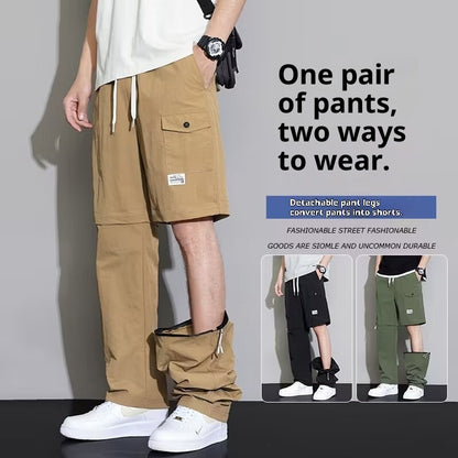 American Style Detachable Overalls For Men, 2-in-1