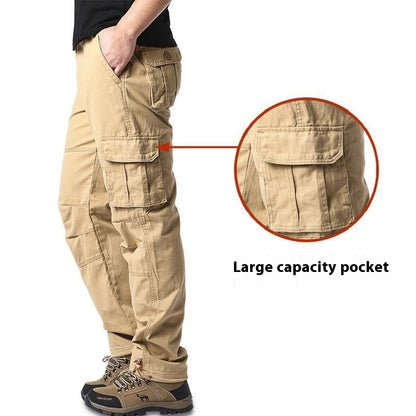 Men's Multi-pocket Plus Size 100 Cotton Cargo Pants