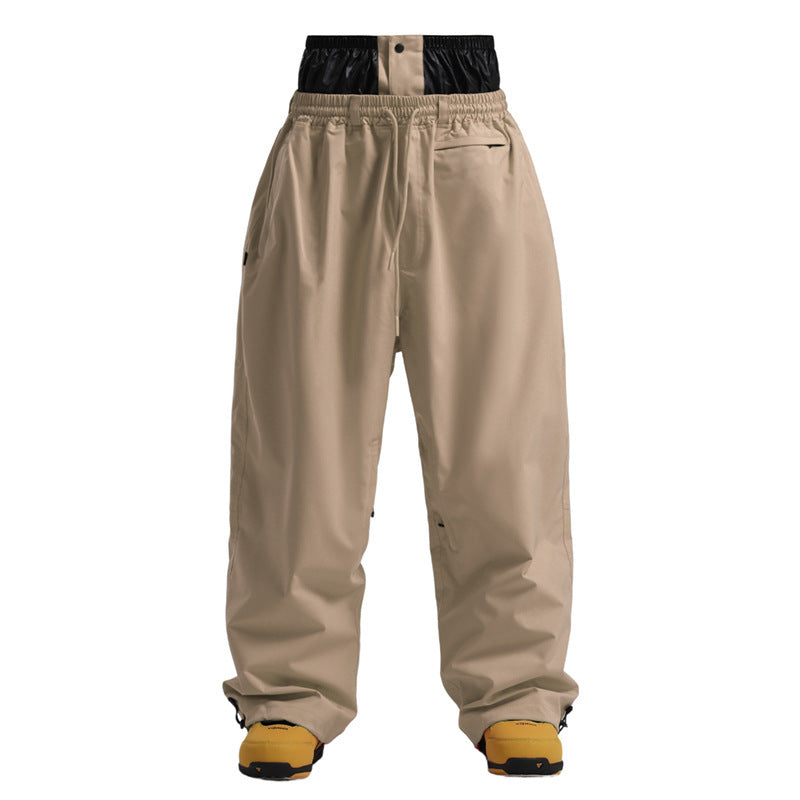 New Loose Single-board Windproof Waterproof Breathable Wide-leg Work Pants
